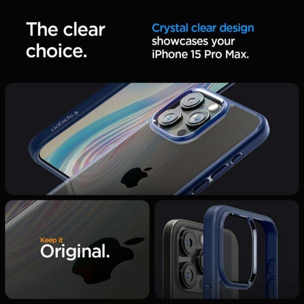 SPIGEN case ULTRA HYBRID for IPHONE 16 Pro Max navy blue