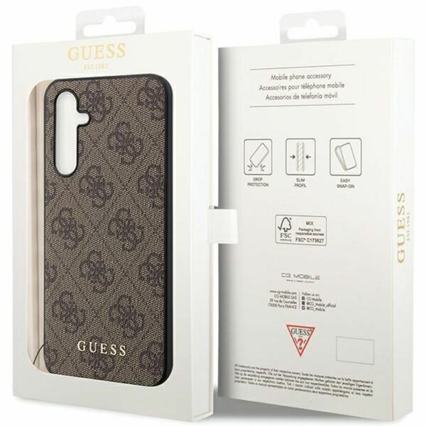 GUESS case for SAMSUNG S23 FE GUHCS23FEGF4GBR (4G Charm) brown