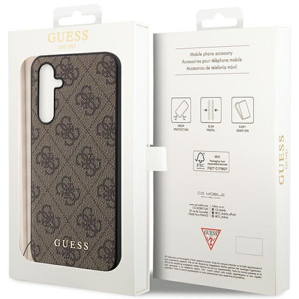 GUESS case for SAMSUNG S23 FE GUHCS23FEGF4GBR (4G Charm) brown