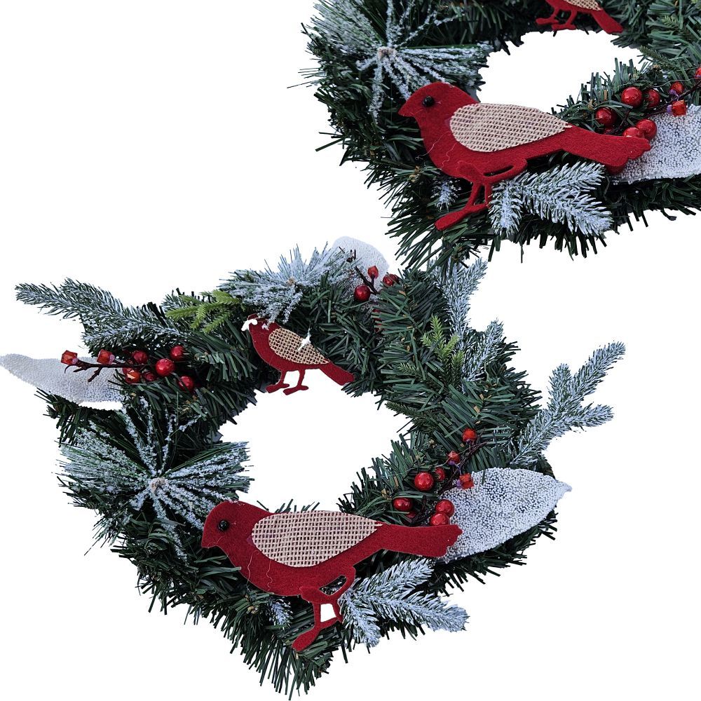 64a82e734d6bba9c1ebd0de269c7ef1e Christmas wreath decoration 30 cm RC-K-512 green