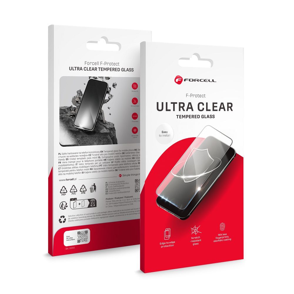 Forcell Ultra Clear Glass - for Samsung Galaxy A16 4G / A16 5G / M16 5G black