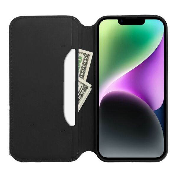 DUAL POCKET Book case for MOTOROLA G14 black