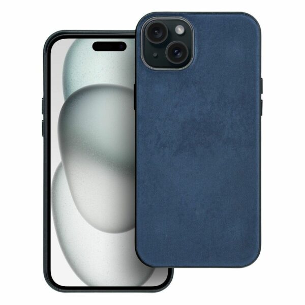 WOVEN MAG COVER case compatible with MagSafe for IPHONE 15 Plus sea blue