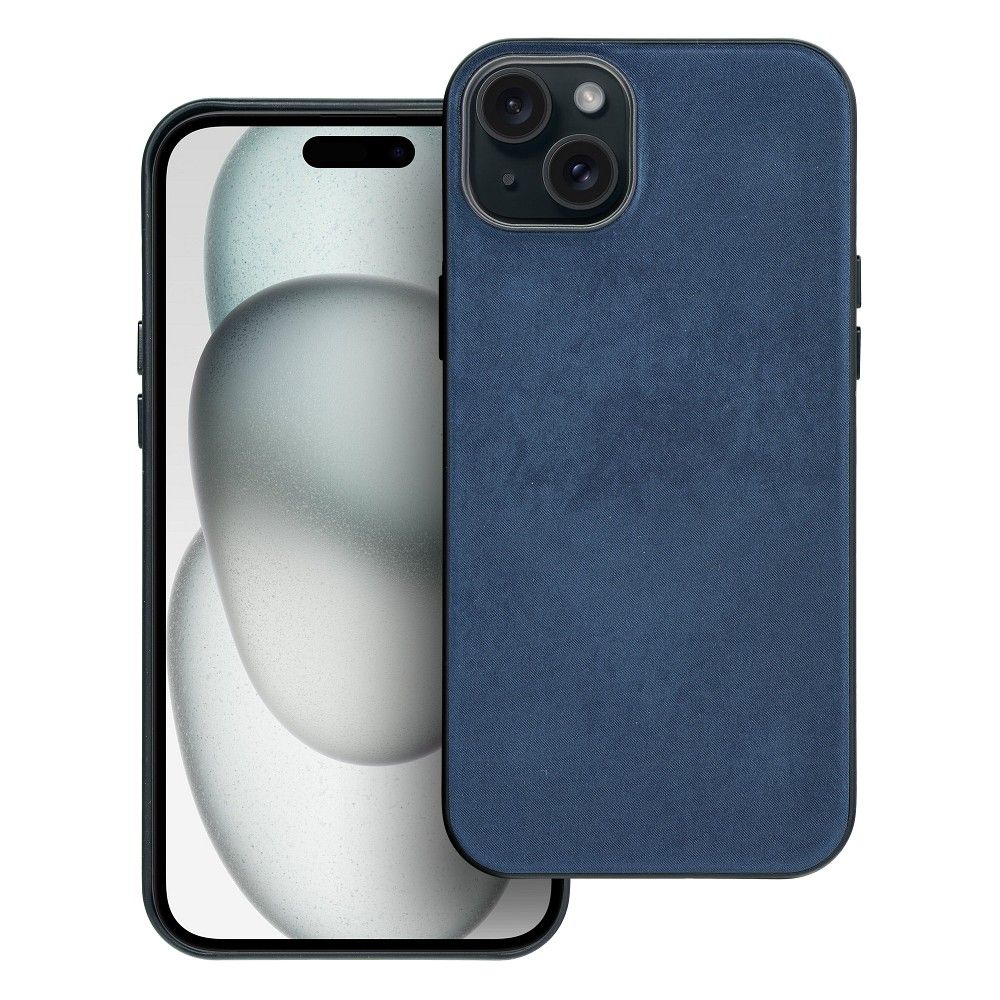 WOVEN MAG COVER case compatible with MagSafe for IPHONE 15 Plus sea blue