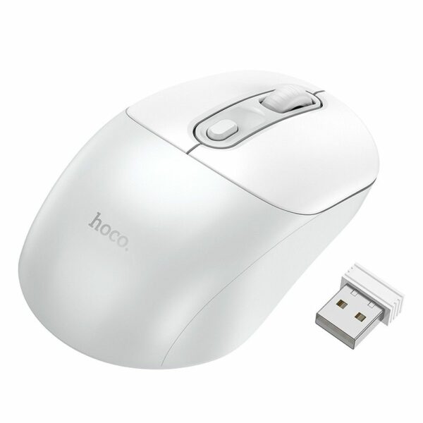 HOCO wireless computer mouse 2.4G GM28 white gray