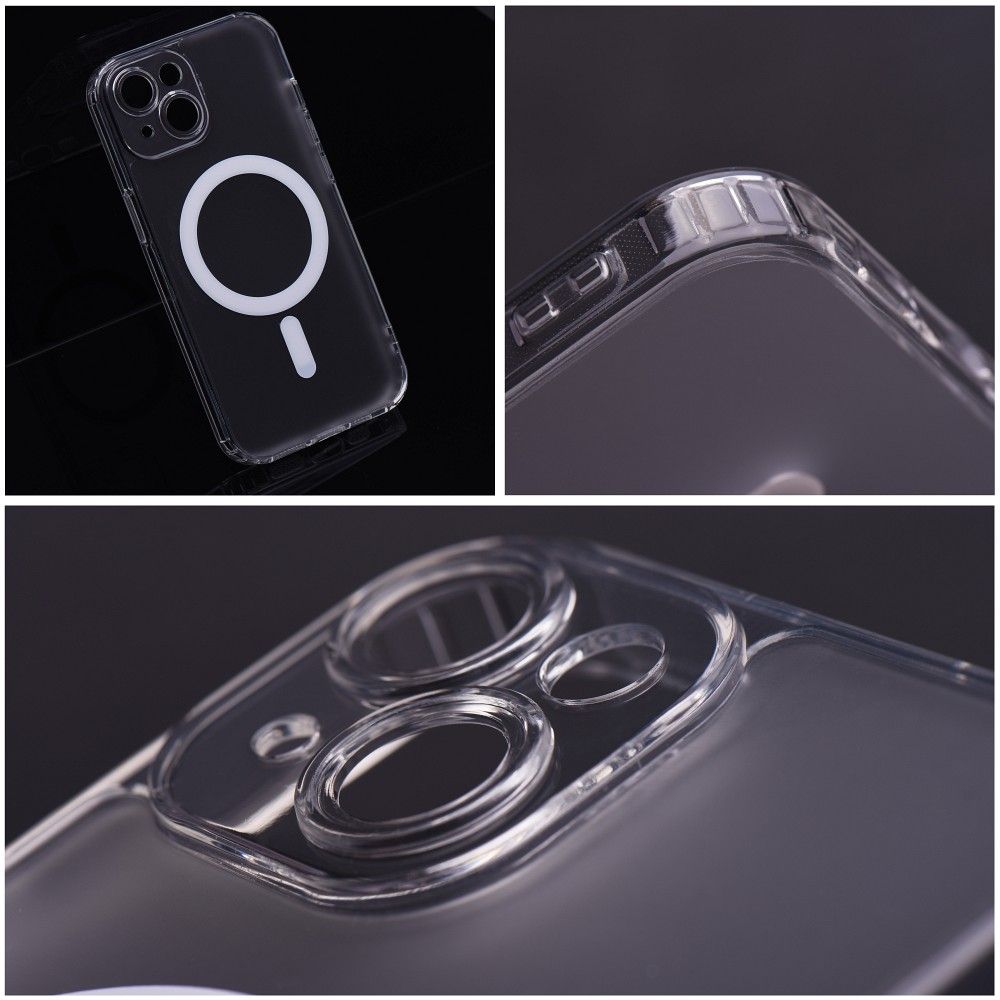FROST MAG COVER case with camera protection compatible with MagSafe for IPHONE 14 Pro transparent