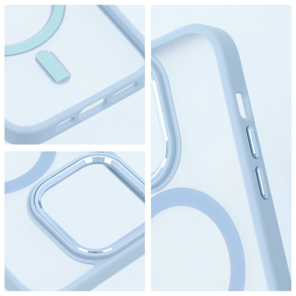 MATTE MAG COVER case compatible with MagSafe for IPHONE 11 blue