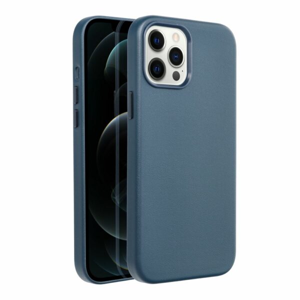 LEATHER MAG COVER case for IPHONE 12 Pro Max indigo blue