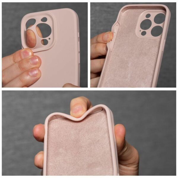 Case SILICONE 2mm for IPHONE 16 sand pink