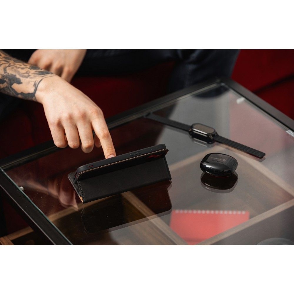 FORCELL F-PROTECT RFID Blocker book case for XIAOMI Redmi 12c black