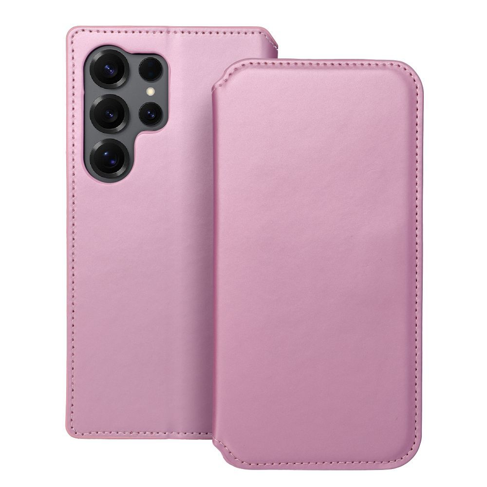 DUAL POCKET Book case for SAMSUNG S25 Ultra light pink