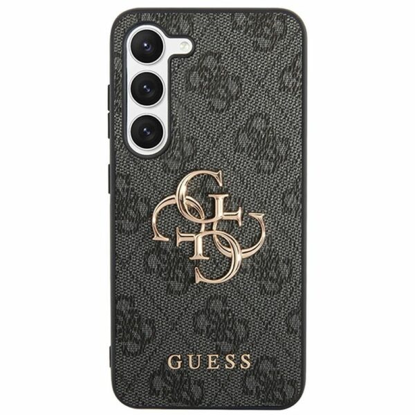 GUESS case for SAMSUNG S23 FE GUHCS23FE4GMGGR (Big Metal Logo) grey
