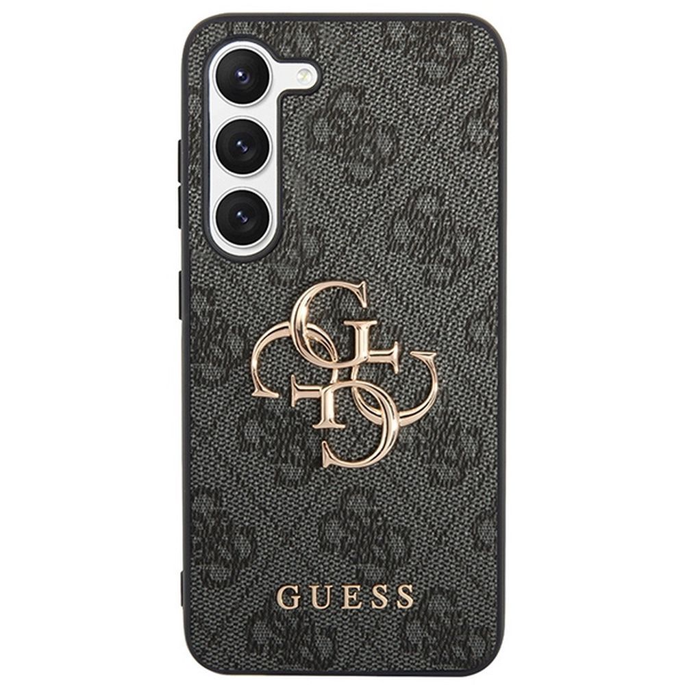 GUESS case for SAMSUNG S23 FE GUHCS23FE4GMGGR (Big Metal Logo) grey