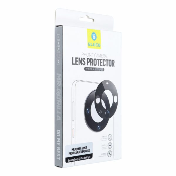 5D Mr. Monkey Armor Camera Glass (Hot Bending) - for Samsung Galaxy S24 / S25 black