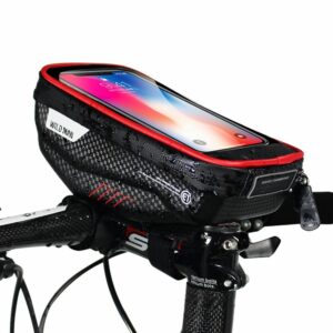 WILDMAN traveling bag for bike handlebars with zipper E1 1L ( 4 "- 7" ) black