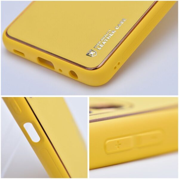 LEATHER case for SAMSUNG A52 5G / A52 LTE ( 4G ) / A52S yellow