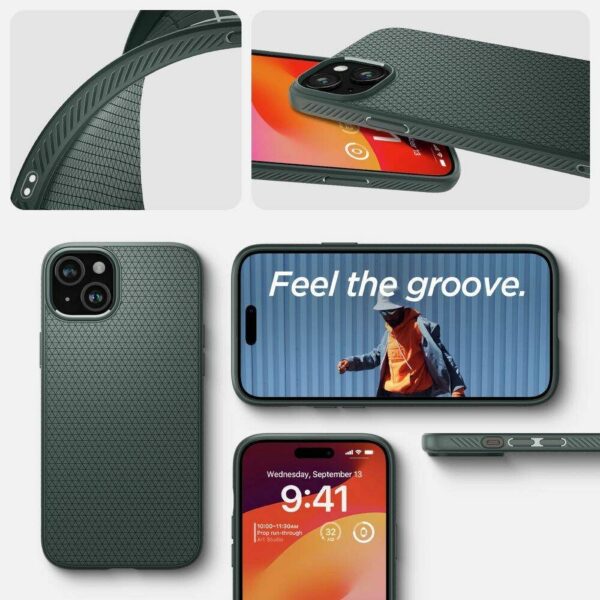 SPIGEN case LIQUID AIR for IPHONE 16 abbys green