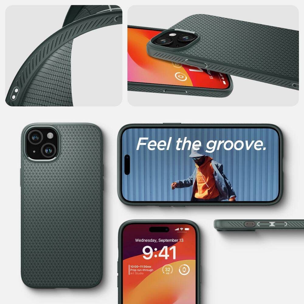SPIGEN case LIQUID AIR for IPHONE 16 abbys green
