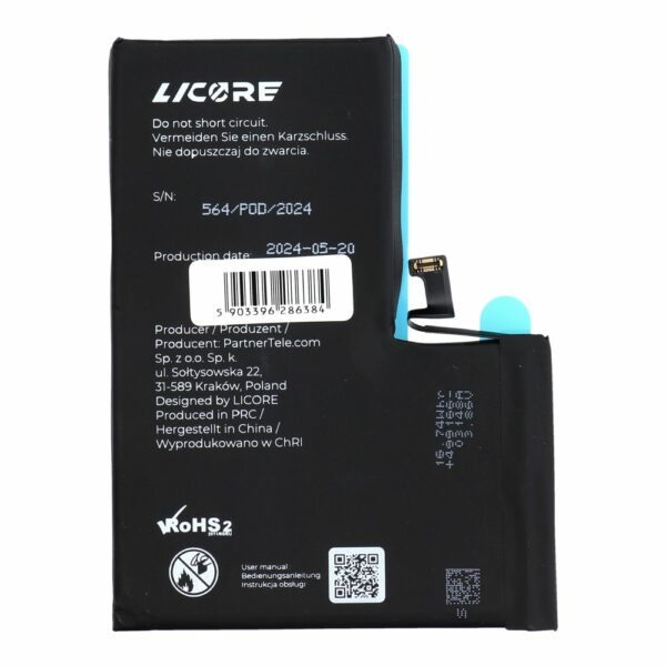 LICORE battery for IPHONE 14 Pro Max 4323 mAh