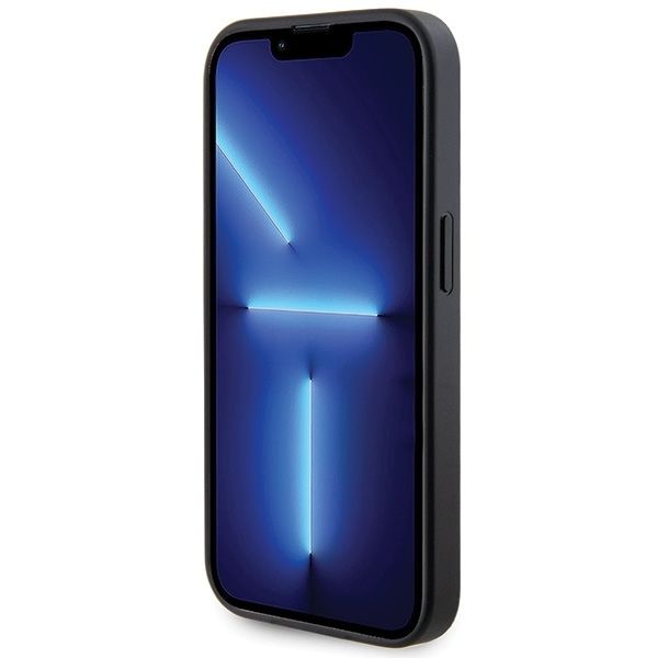 GUESS case for IPHONE 15 Pro GUHCP15LPS4DGPK (Strass Metal Logo) black