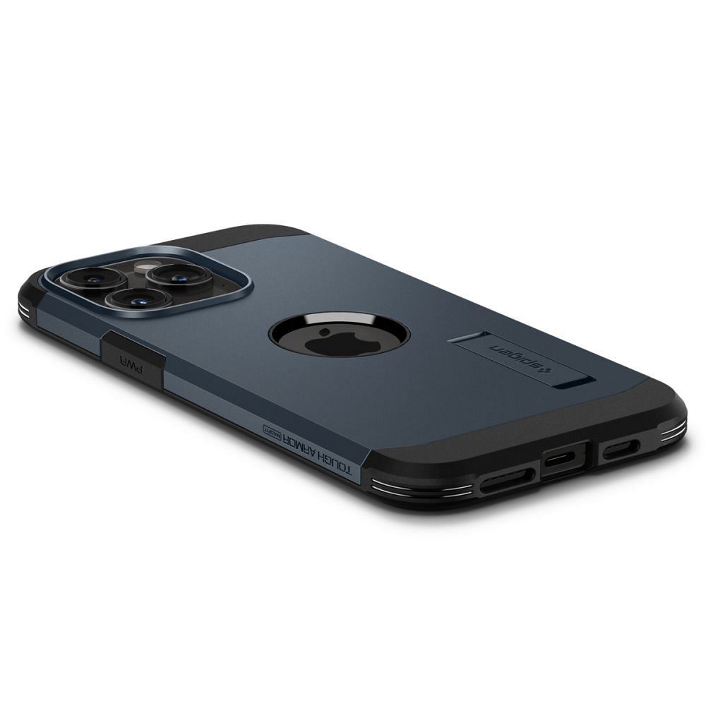 SPIGEN case TOUGH ARMOR MAG compatible with MagSafe for IPHONE 15 Pro metal slate
