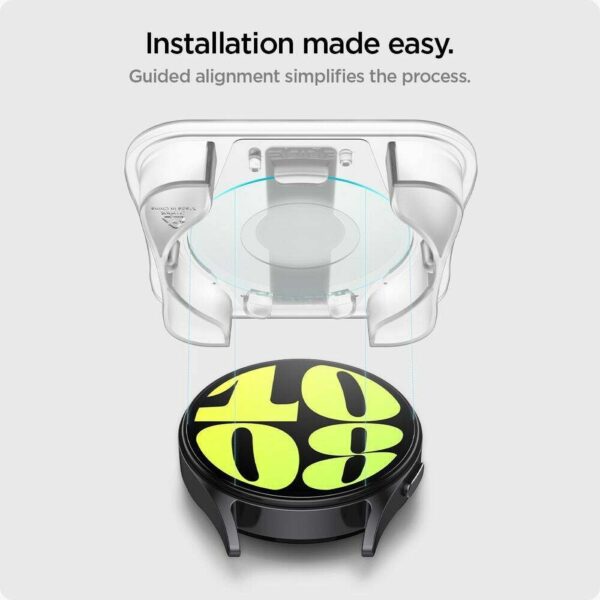 SPIGEN tempered glass GLAS.TR ”EZ FIT” 2-pack for SAMSUNG Galaxy Watch 7 (40 mm) clear