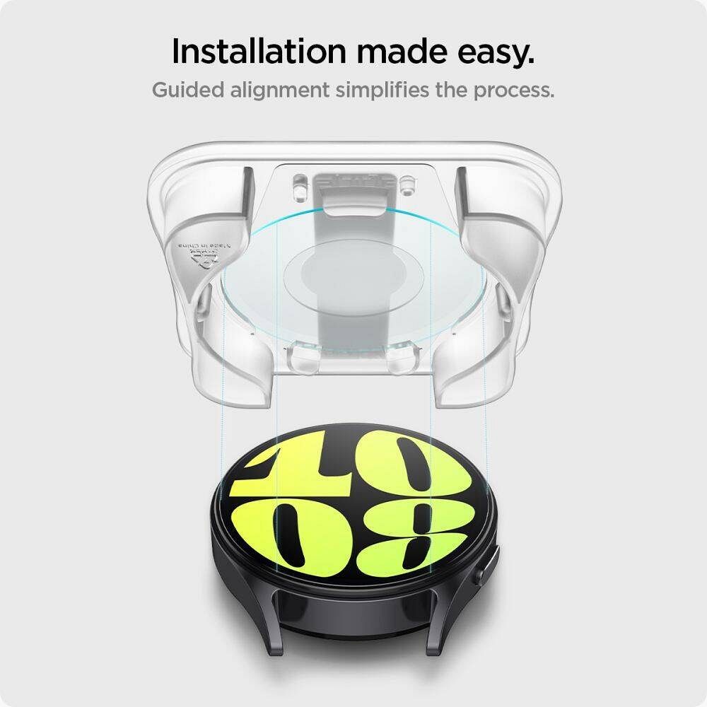 SPIGEN tempered glass GLAS.TR ”EZ FIT” 2-pack for SAMSUNG Galaxy Watch 7 (40 mm) clear