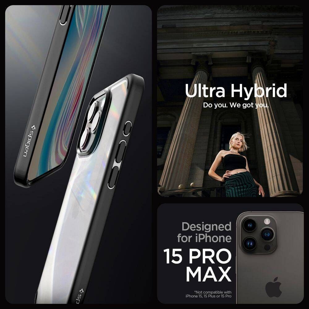SPIGEN case ULTRA HYBRID for IPHONE 16 Pro Max matte black