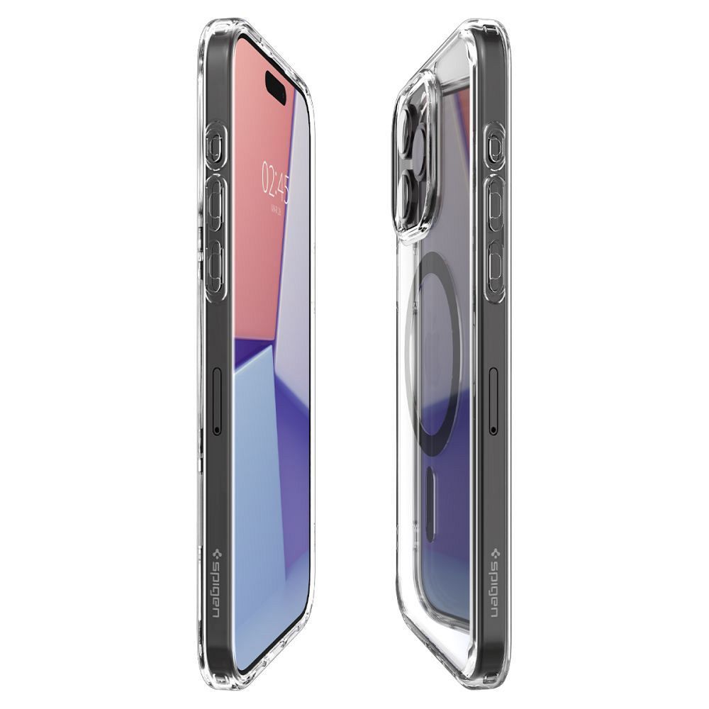 SPIGEN case ULTRA HYBRID MAG compatible with MagSafe for IPHONE 15 Pro Max frost black