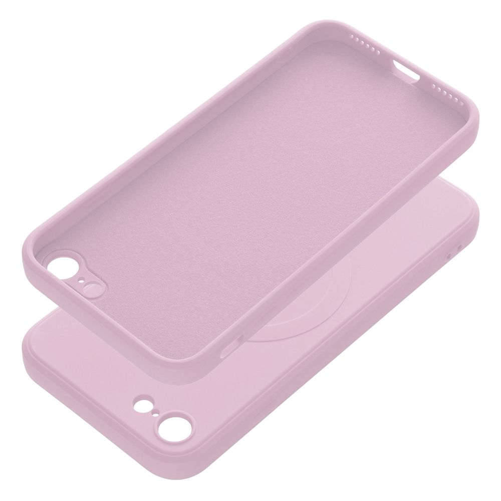 SILICONE MAG COVER case compatible with MagSafe for IPHONE 7 / 8 / SE 2020 / SE 2022 pink