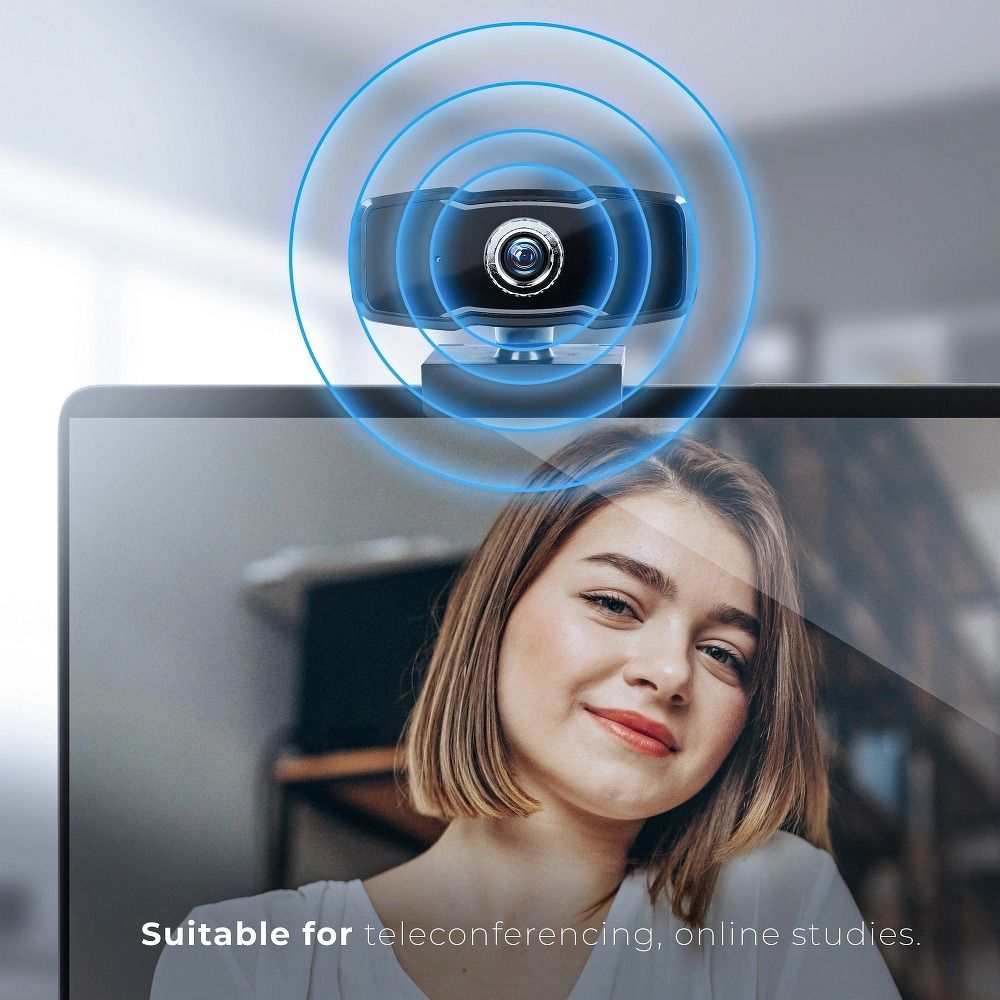 Webcam 4K 3840*2160/30fps ECM-CDV1230 black