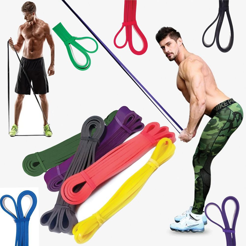 Set of resistance bands for excercises rehabilitation with different loads RC-K-291 5 pcs multicolor