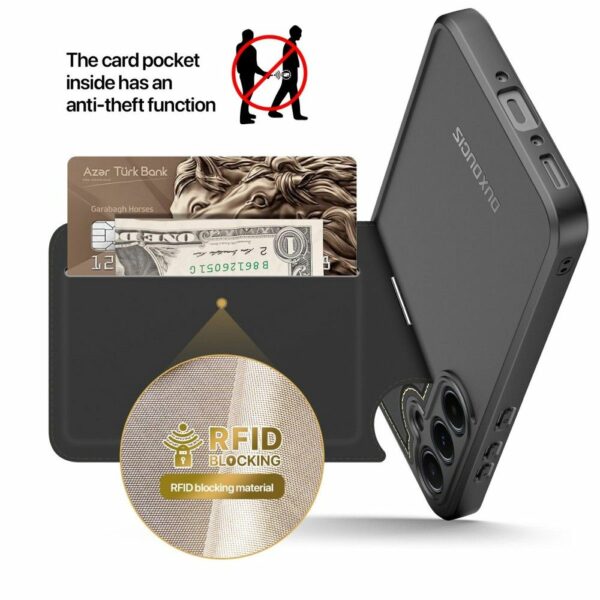 DUX DUCIS case RAFI II MAG with stand compatible with MagSafe for SAMSUNG A35 black