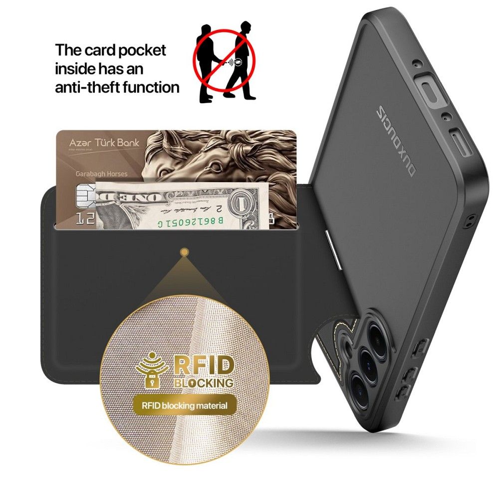 DUX DUCIS case RAFI II MAG with stand compatible with MagSafe for SAMSUNG A35 black