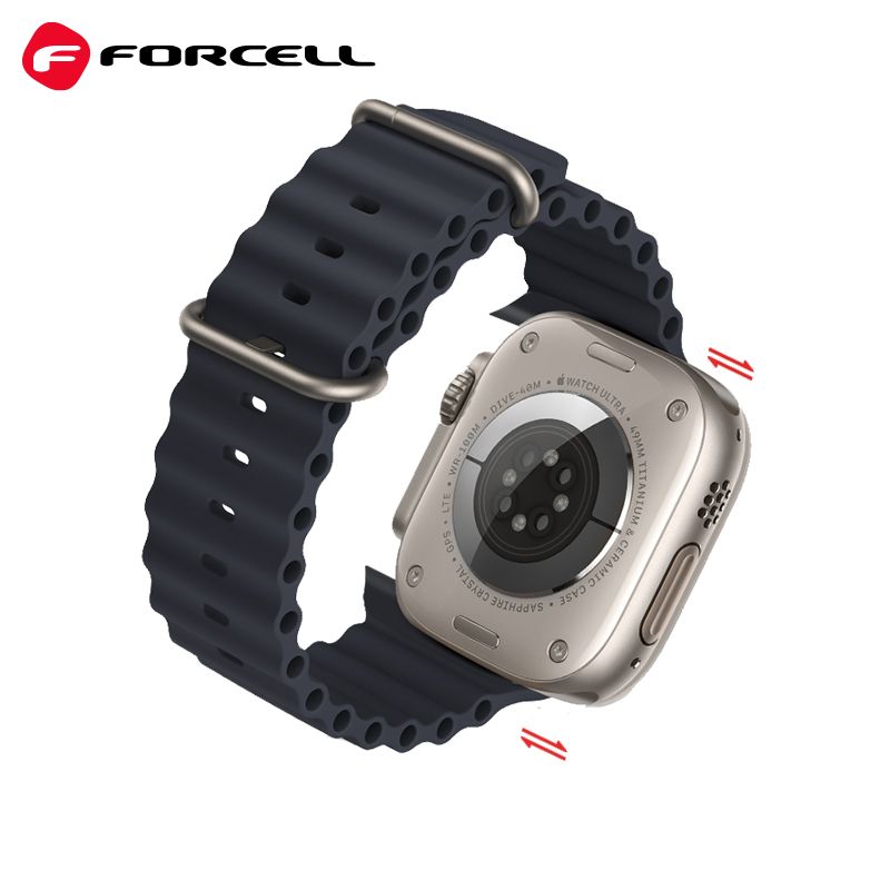 FORCELL F-DESIGN FA12 strap for APPLE Watch 42 / 44 / 45 / 49 mm blue