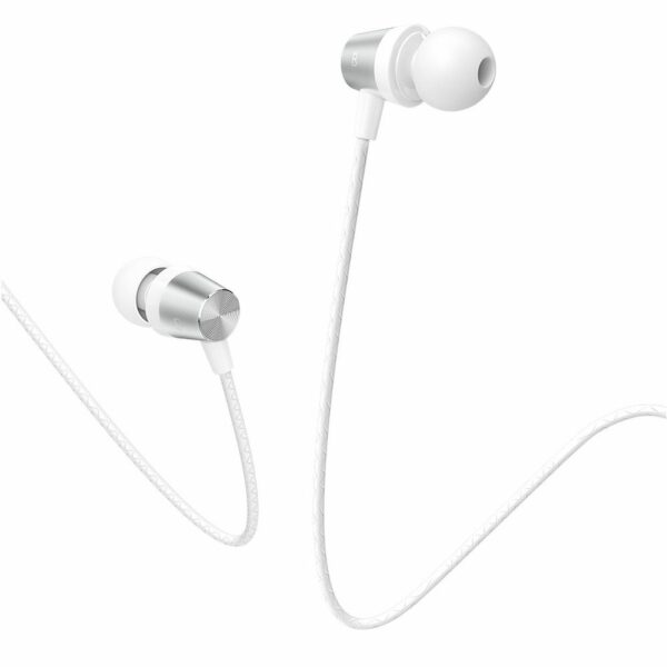 HOCO wire earphones Jack 3,5 mm with microphone M79 white