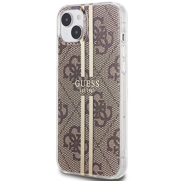 GUESS case for IPHONE 15 Plus GUHCP15MH4PSEGW (4G Gold Stripe) brown