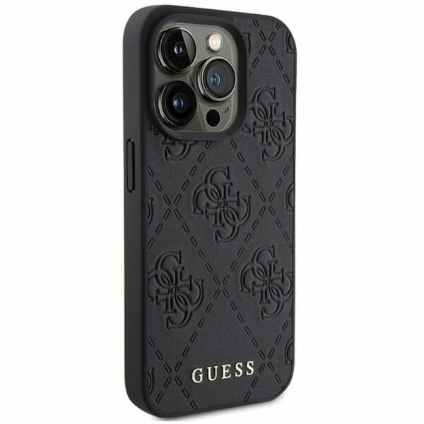 GUESS case for IPHONE 15 Pro GUHCP15LP4EPMK (Quilted 4G Classic) black