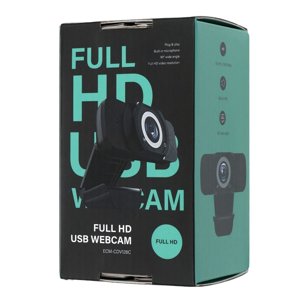 6d94121c6c7eec943c502223327e473e Webcam Full HD 1920*1080p/30fps ECM-CDV126C black