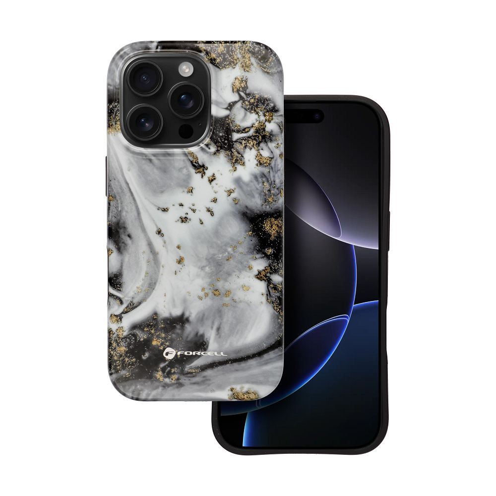 FORCELL F-PROTECT Mirage, Military Drop-Tested case compatible with MagSafe for IPHONE 15 silver fog