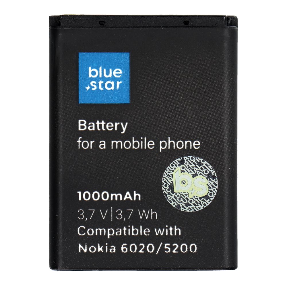 6e2b5595343e6af8c9ba9f3e93b31975 BLUE STAR PREMIUM battery for NOKIA 6020 / 5200 / 5300 / 3220 / 5140 1000 mAh
