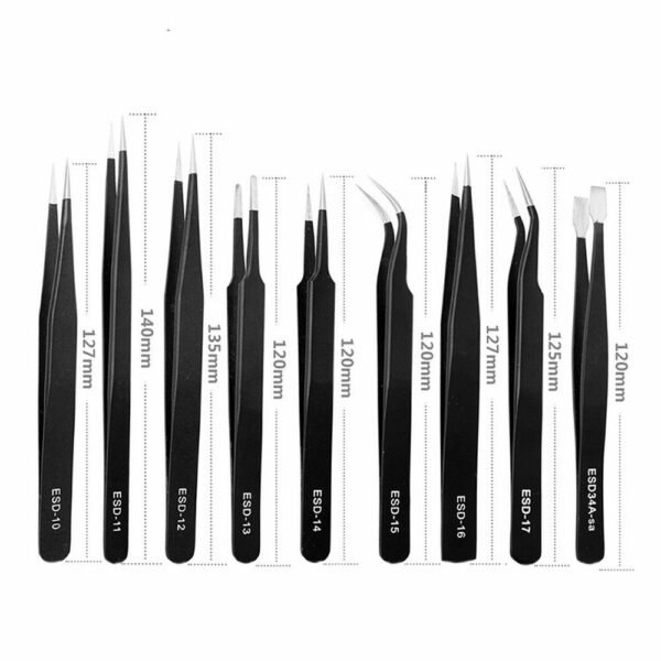 UF-TOOLS - ESD-9 Tweezers Set (9 pcs)