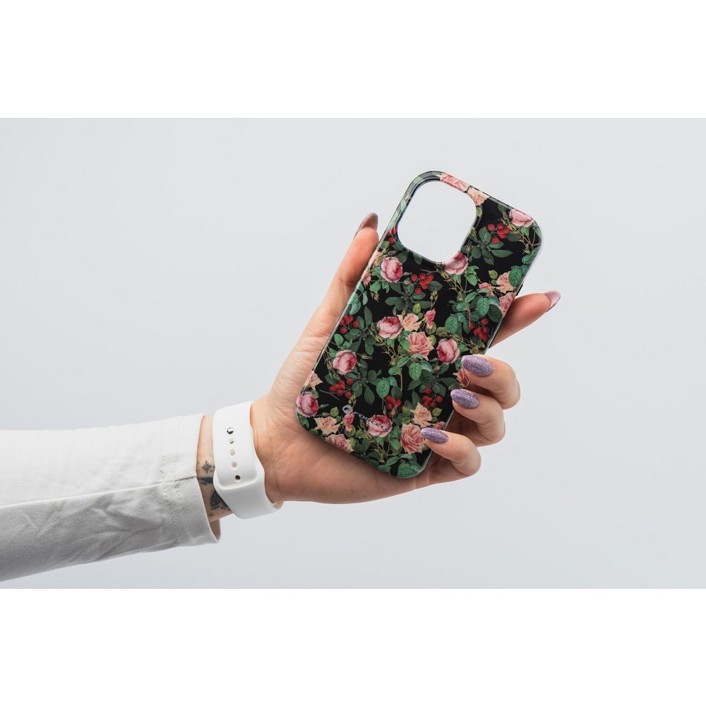 FORCELL F-PROTECT Mirage, Military Drop-Tested case compatible with MagSafe for IPHONE 15 PRO MAX rose drama