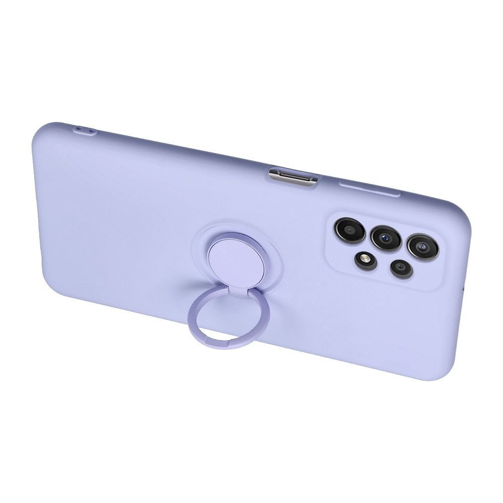 SILICONE RING case for SAMSUNG A15 5G / A15 4G violet
