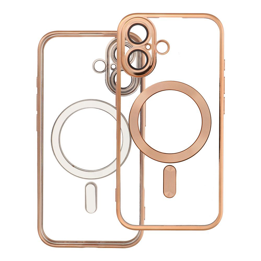 ELECTRO MAG COVER case compatible with MagSafe for IPHONE 16 gold