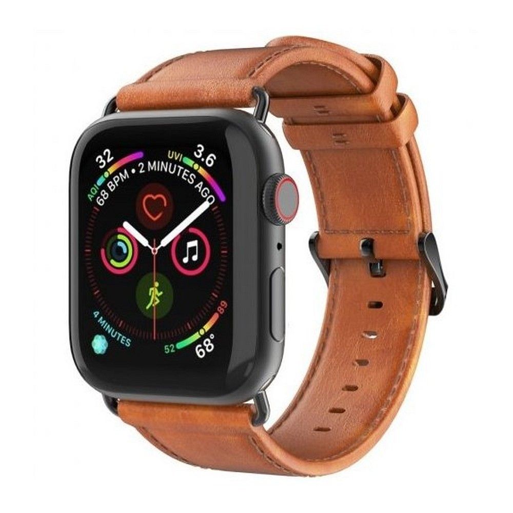 DUX DUCIS strap YA genuine leather for Apple Watch 42 / 44 / 45 / 49 mm brown