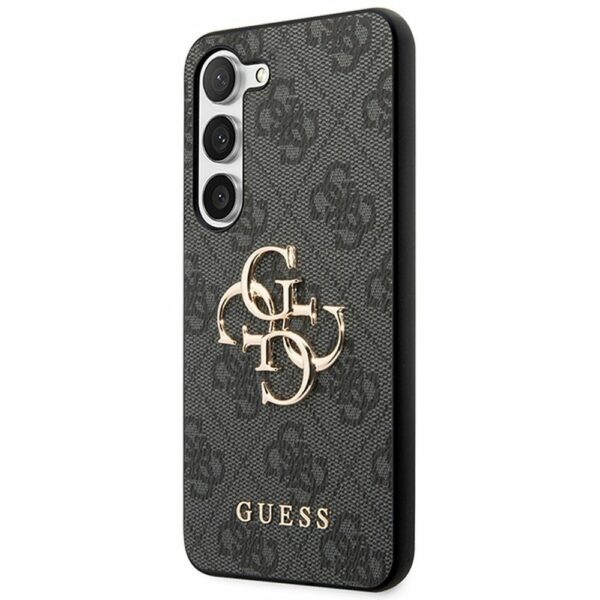 GUESS case for SAMSUNG S23 FE GUHCS23FE4GMGGR (Big Metal Logo) grey