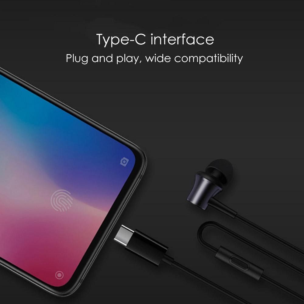XIAOMI original wire earphone Typ C with microphone HSEJ04WM black blister