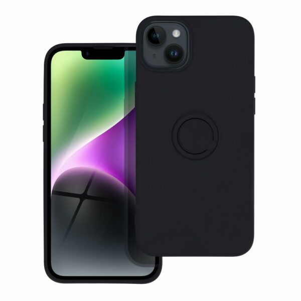 SILICONE RING case for IPHONE 14 Plus black