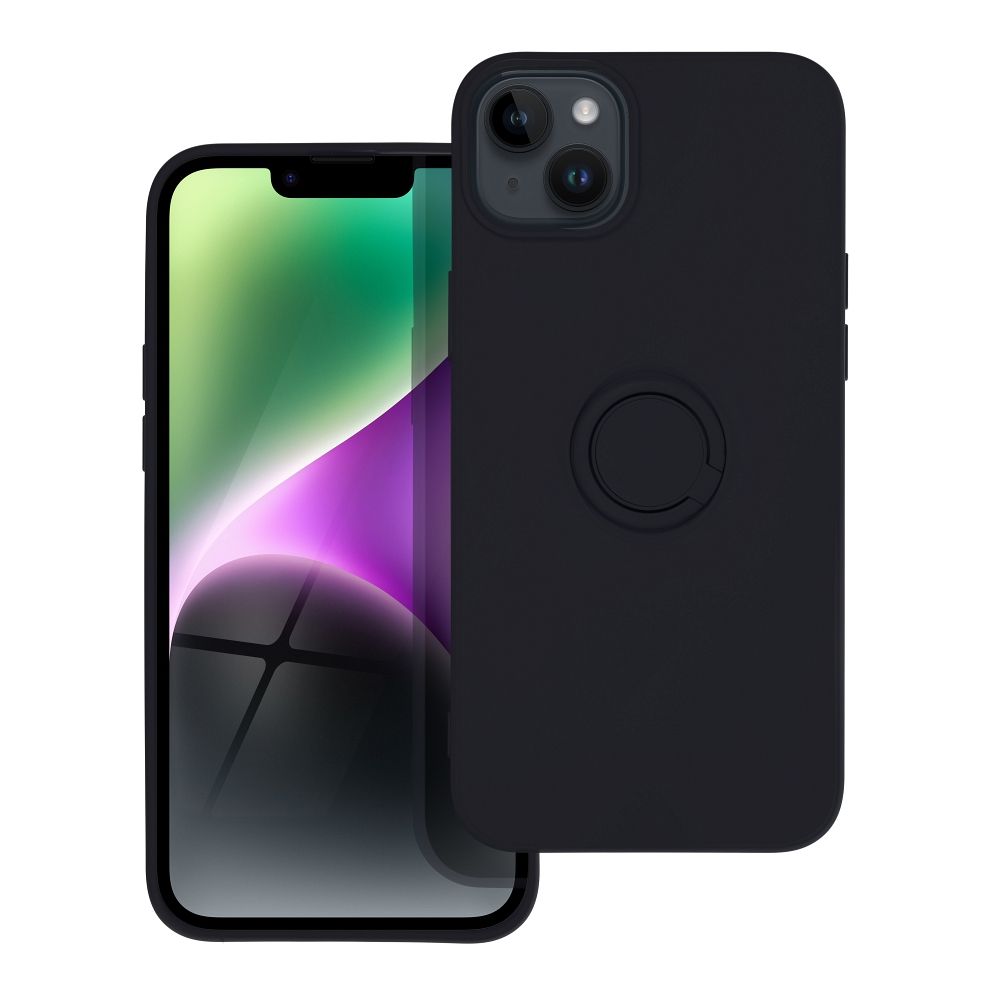 SILICONE RING case for IPHONE 14 Plus black
